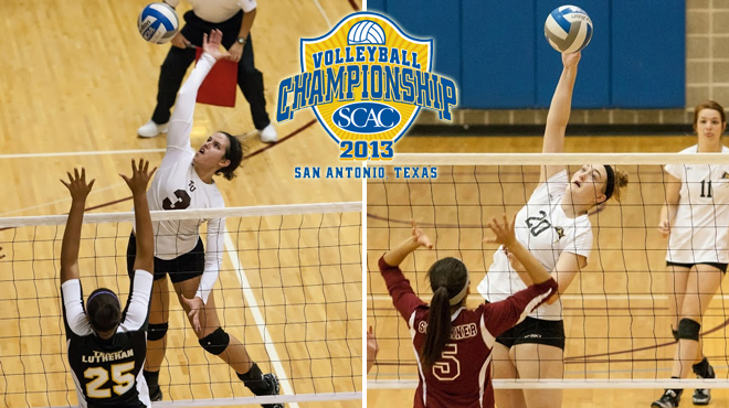 Trinity and Southwestern Advance to SCAC Volleyball Title Match