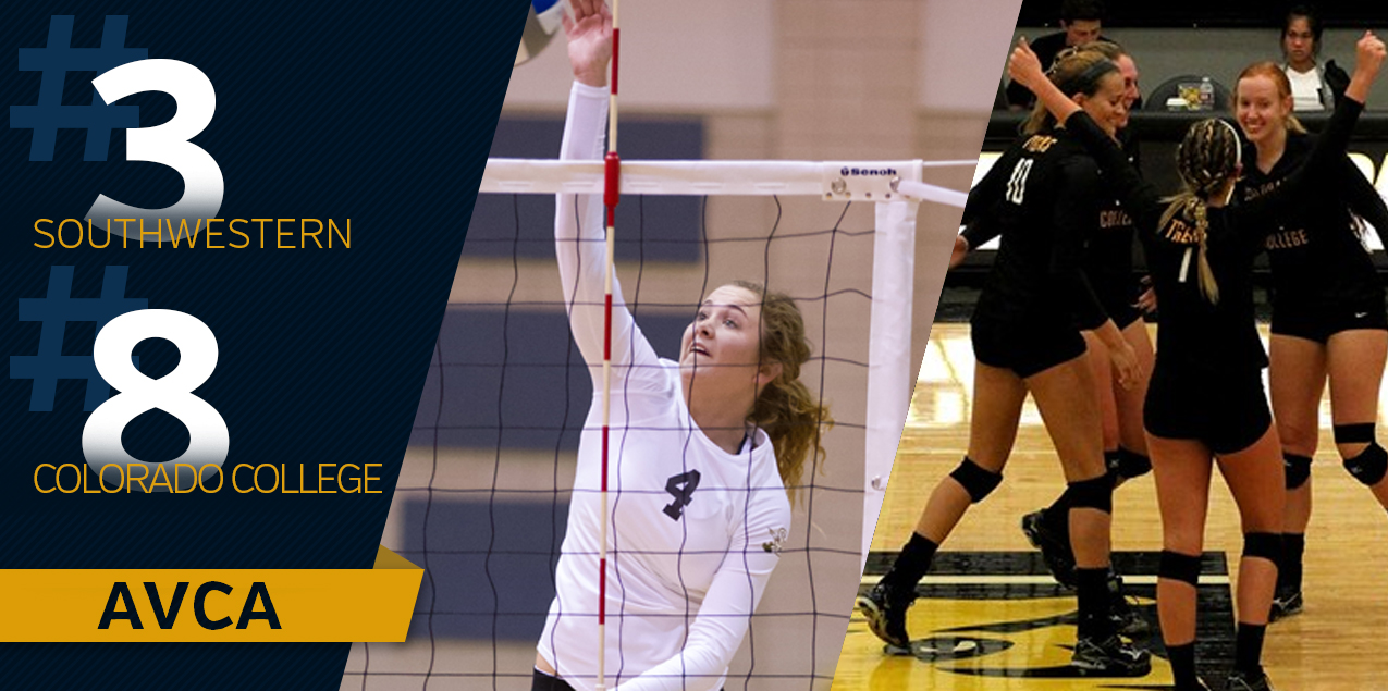 Southwestern Jumps to No. 3, Colorado College Falls to No. 8 in AVCA Poll