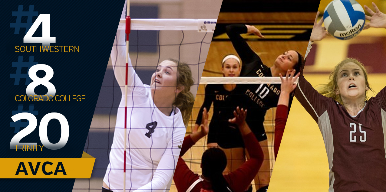 Trinity Joins Southwestern, Colorado College in AVCA Top 25 Poll