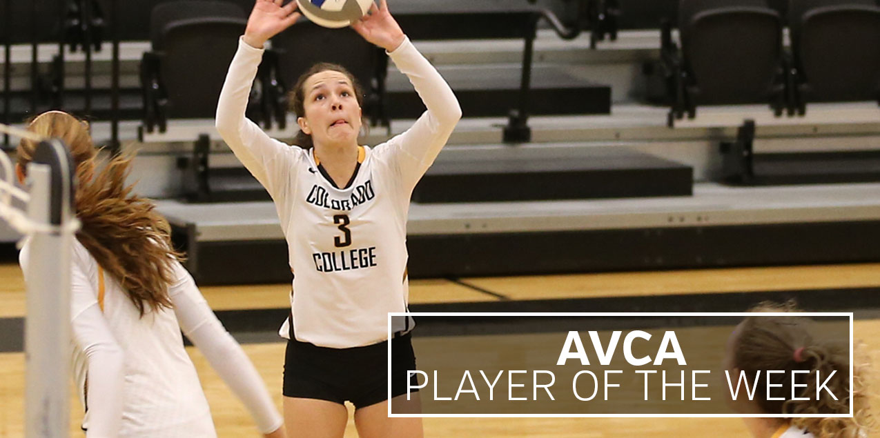 Colorado College's Counts Earns AVCA National Player of the Week Award