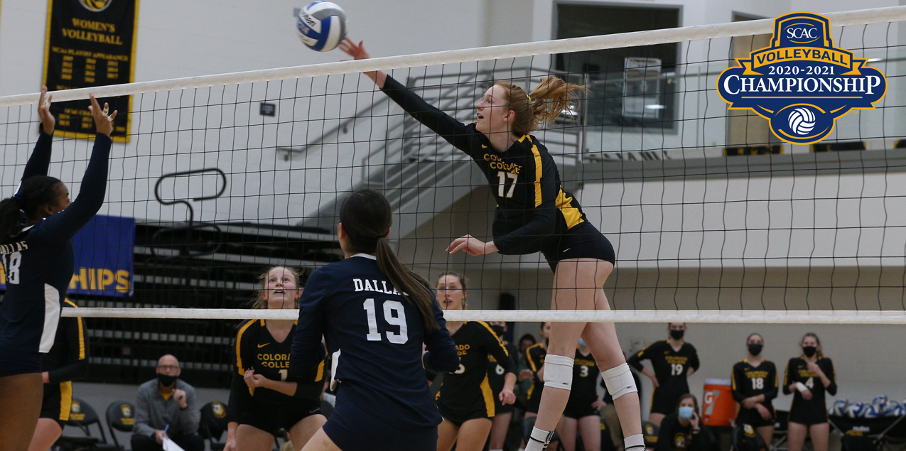 Colorado College Advances to SCAC Volleyball Semifinal with 3-0 Sweep of Dallas