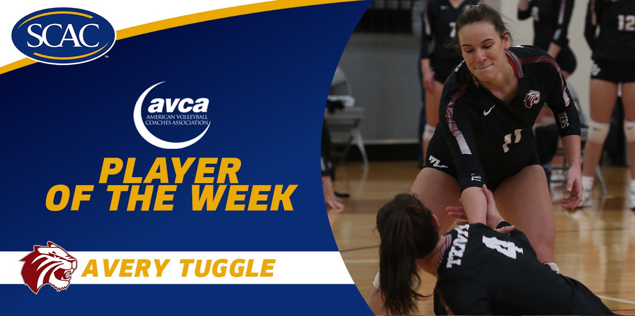 Trinity's Tuggle captures AVCA National Player of the Week