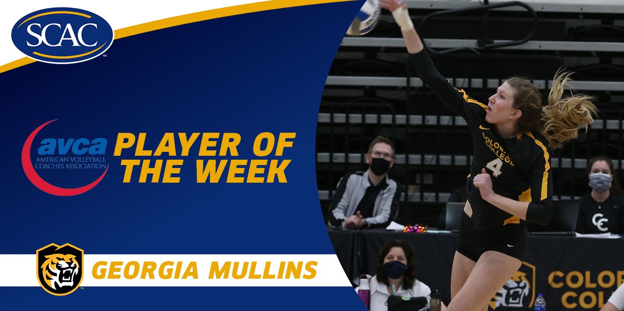 Colorado College's Mullins Named AVCA Division III National Player of the Week
