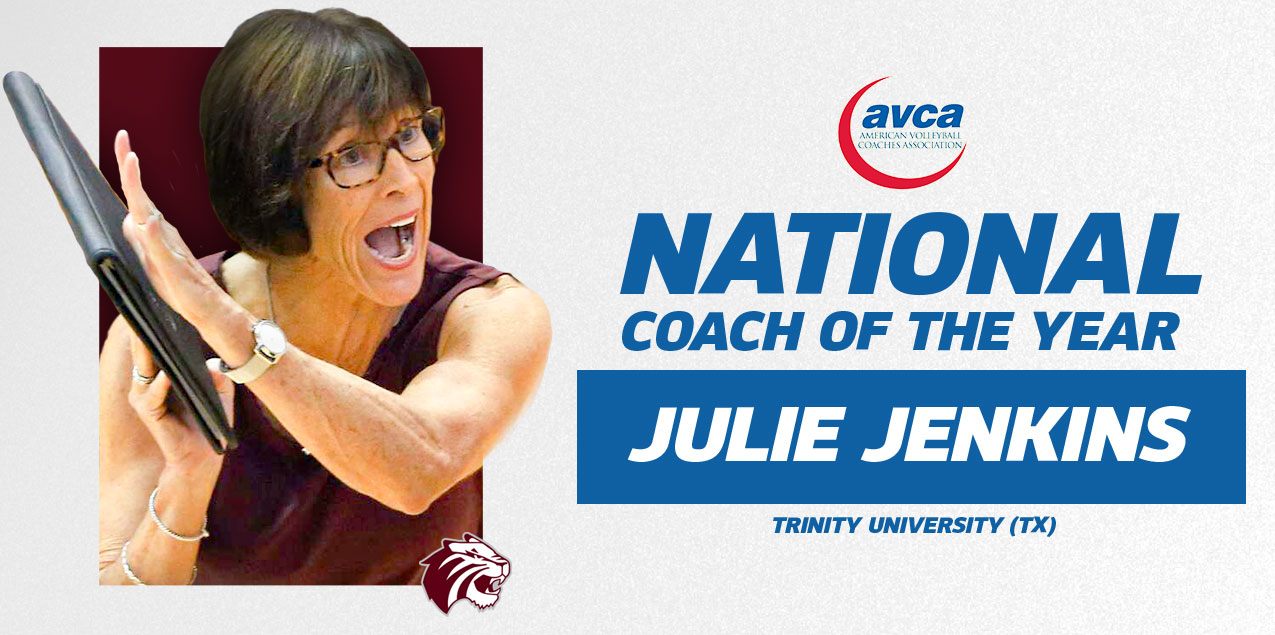 Trinity's Jenkins Earns AVCA National Coach of the Year Ahead of NCAA III Quarterfinal