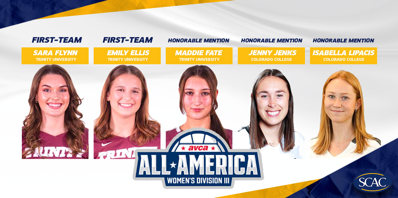 Five SCAC Volleyball Players Earn AVCA All-America Recognition