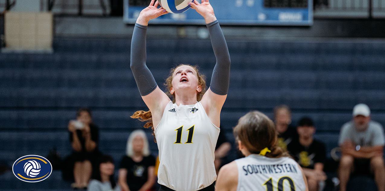 Annika Flora, Southwestern University, Setter of the Week (Week 4)